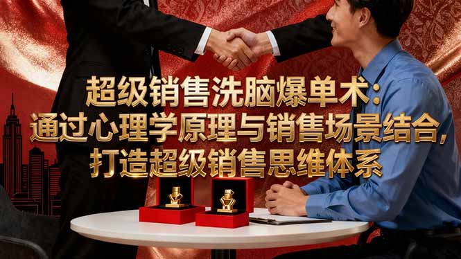 超级销售洗脑爆单术:通过心理学原理与销售场景结合,打造超级销售思维体系-爱搞米