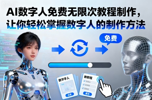 AI数字人免费无限次教程制作,让你轻松掌握数字人的制作方法-爱搞米