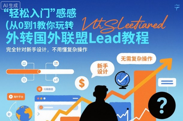 国外联盟賺美刀项目,从0到1教你玩转国外联盟Lead教程,纯新手可操作性100%-爱搞米