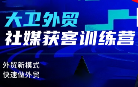 大卫老师·外贸社媒获客独家训练营(更新)-爱搞米