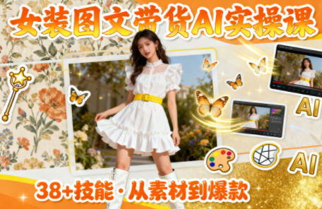女装图文带货的AI实操课-爱搞米