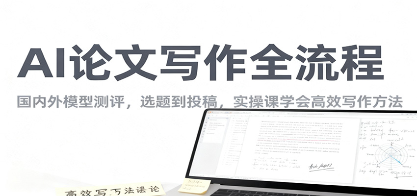 AI论文写作全流程,国内外模型测评,选题到投稿,实操课学高效写作方法-爱搞米