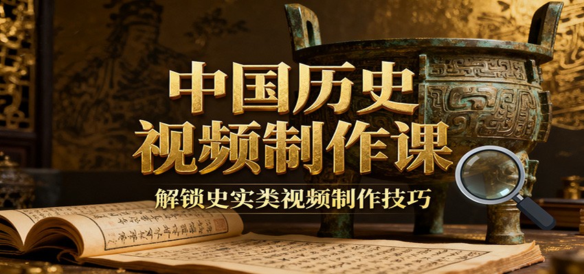 中国历史视频制作课:疆域地图集+参考文案+练习素材,解锁史实类视频制作技巧-爱搞米