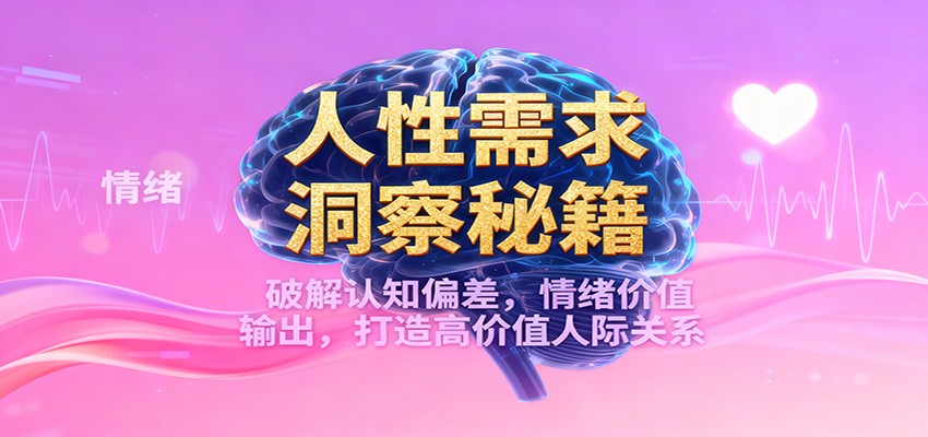 人性需求洞察秘籍，破解认知偏差，情绪价值输出，打造高价值人际关系-爱搞米
