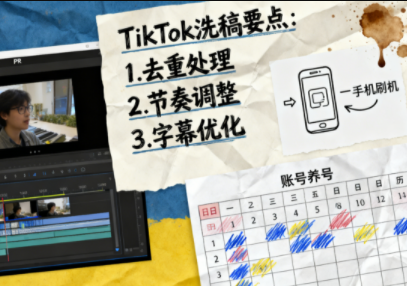 TikTok洗稿剪辑全流程课-爱搞米