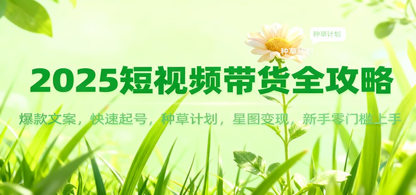 2025短视频带货全攻略：爆款文案，快速起号，种草计划，星图变现，新手零门槛上手-爱搞米